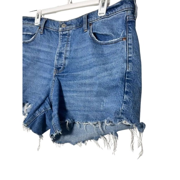 Abercrombie & Fitch The 90s Baggy Shorts Womens Size 33/16 Low Rise Button Fly - Picture 2 of 5